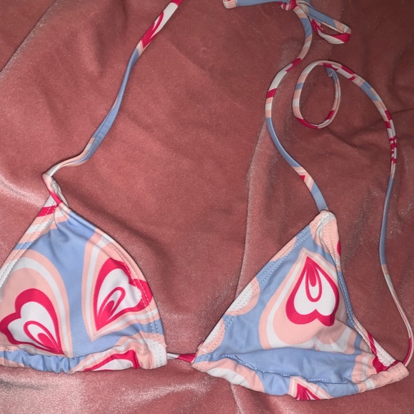 Host Pick SHEIN SIZE M Y2k multicolored Heart halter bikini top - Picture 4 of 4